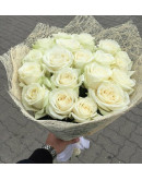 Букет из 25 белоснежных роз