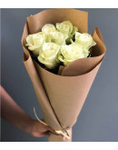 Букет роз в крафт-пакете Письмо любви