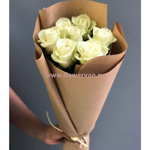 Букет роз в крафт-пакете Письмо любви