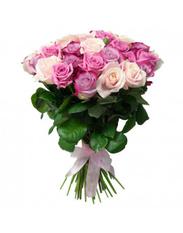 Букет из 51розово-фиолетовой розы 