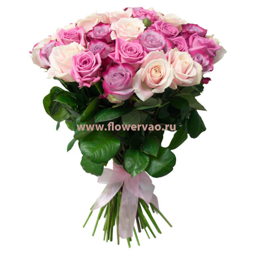 Букет из 51розово-фиолетовой розы