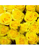 Большой букет желтых роз "Роскошь смеха"